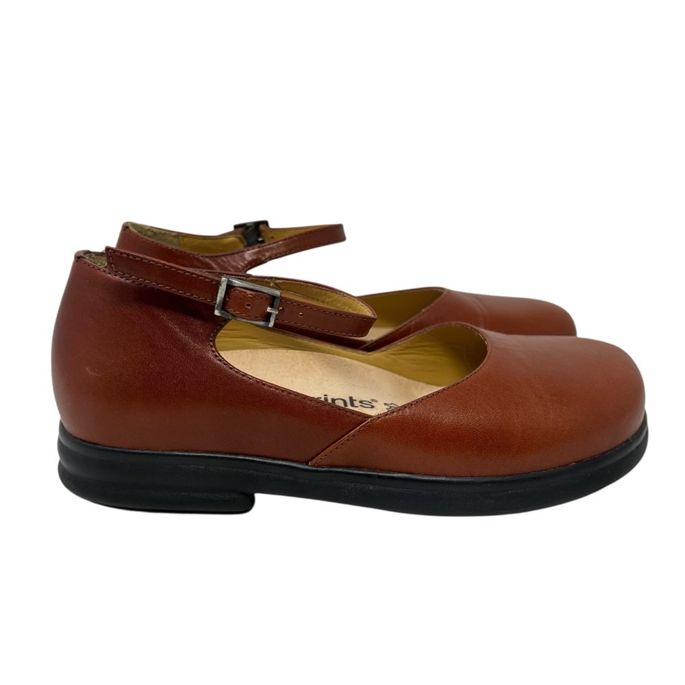 Footprints by Birkenstock Brown Leather Mary Jane Flats - Picture 2 of 10